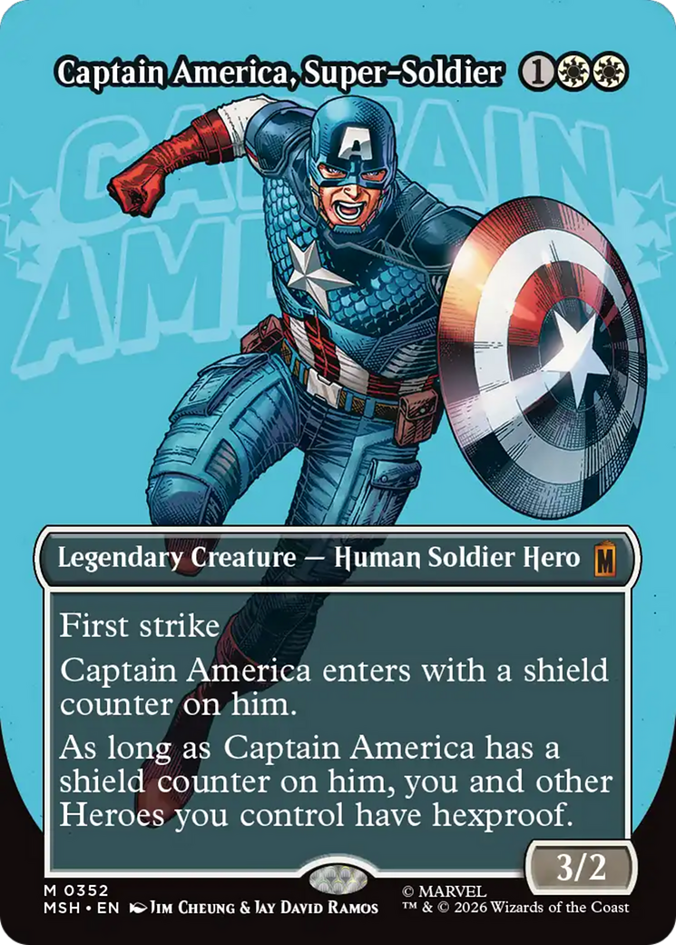 Captain America, Super-Soldier (0352) (Borderless) (MSH)