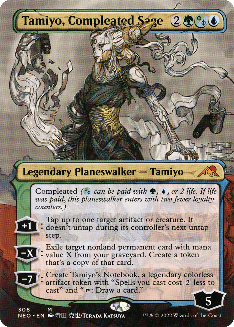 Tamiyo, Compleated Sage (306) (Borderless)
