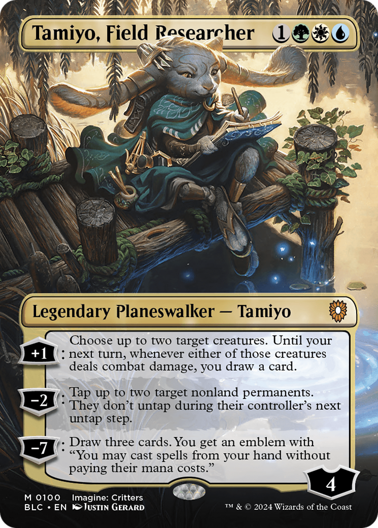 Tamiyo, Field Researcher (0100) (Borderless) (Showcase)