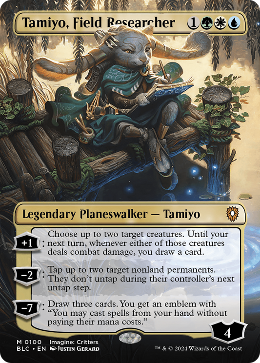 Tamiyo, Field Researcher (0100) (Borderless) (Showcase)