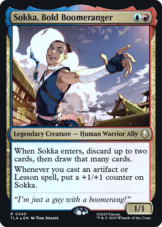 Sokka, Bold Boomeranger (0240) (Prerelease) (PTLA) - Foil