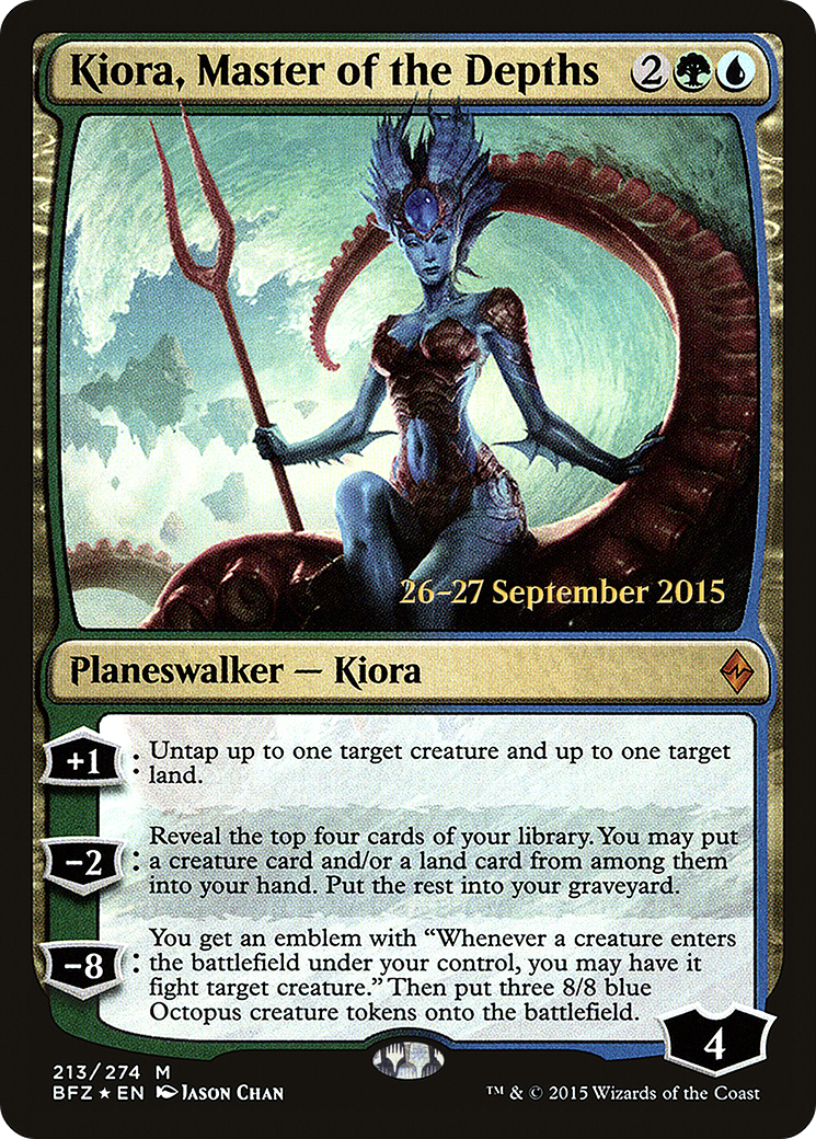 Kiora, Master of the Depths (213) (Prerelease) - Foil
