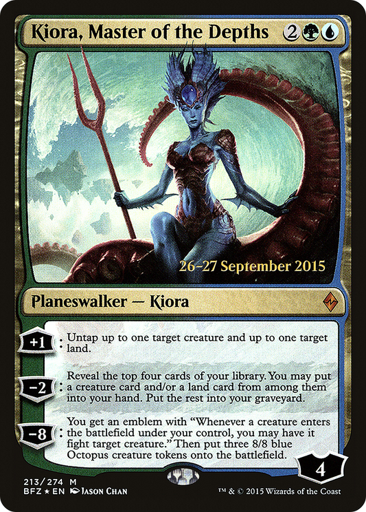 Kiora, Master of the Depths (213) (Prerelease) - Foil