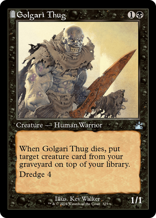 Golgari Thug (0325) (Retro Frame) - Foil