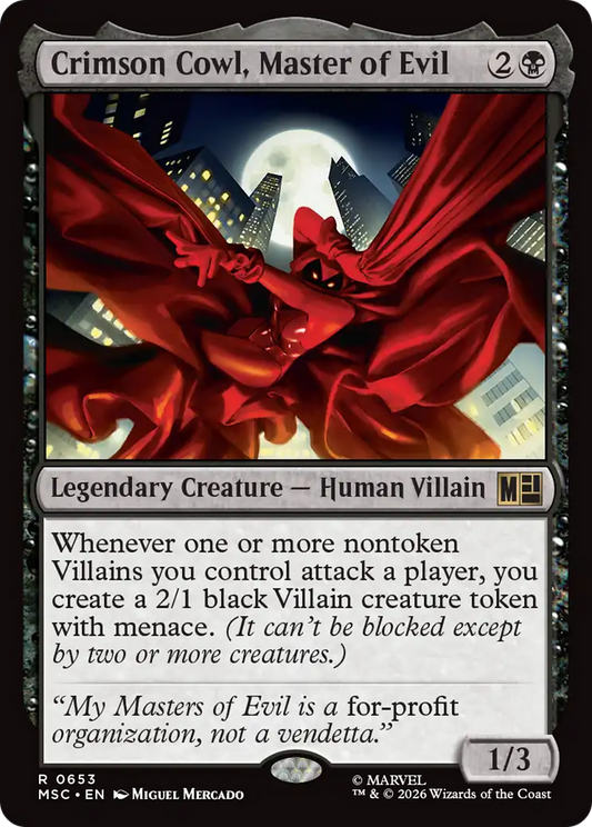 Crimson Cowl, Master of Evil (MSC)