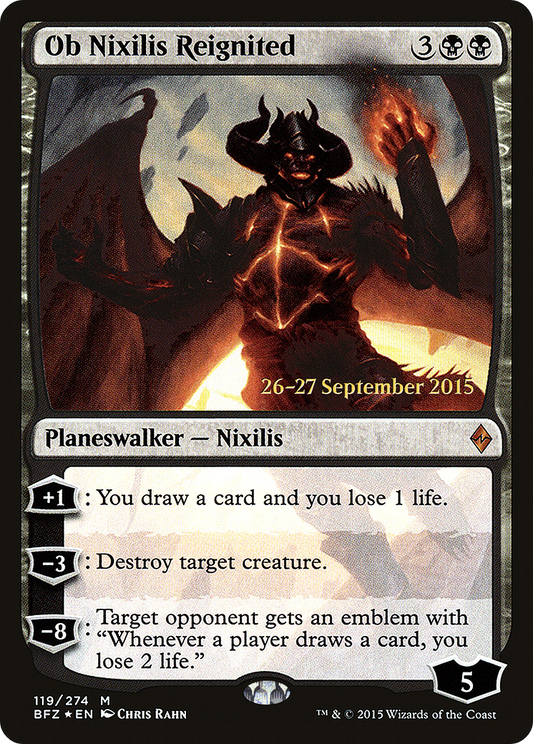 Ob Nixilis Reignited (119) (Prerelease) - Foil