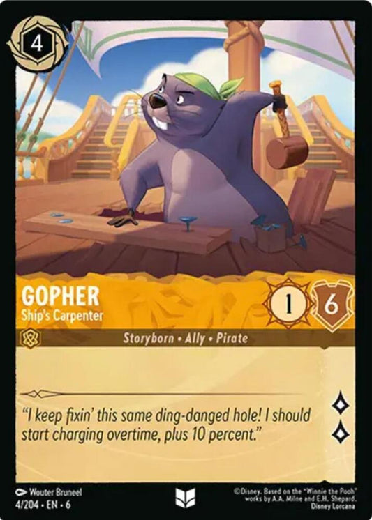 Gopher, Ship's Carpenter (0004) - Cold Foil