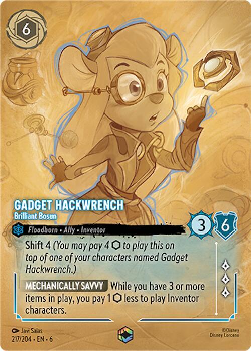 Gadget Hackwrench, Brilliant Bosun (0217) (Enchanted) - Inkwash Foil