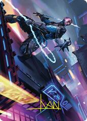 Kaito, Cunning Infiltrator (51/54) Art Card (AFDN) - Gold-Stamped Signature
