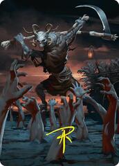 Abyssal Harvester (34/54) Art Card (AFDN) - Gold-Stamped Signature