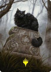 Nine-Lives Familiar (36/54) Art Card (AFDN) - Gold-Stamped Signature