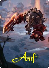 Searslicer Goblin (39/54) Art Card (AFDN) - Gold-Stamped Signature