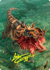 Gigantosaurus (53/54) Art Card (AFDN) - Gold-Stamped Signature