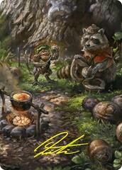 Sylvan Scavenging (46/54) Art Card (AFDN) - Gold-Stamped Signature