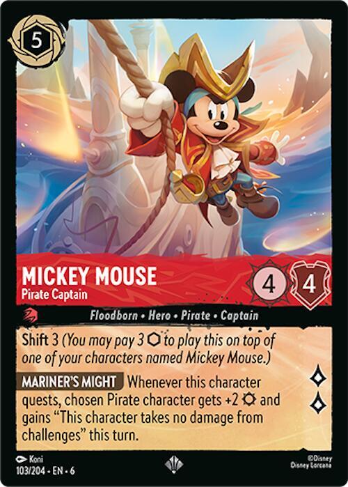 Mickey Mouse, Pirate Captain (0103)