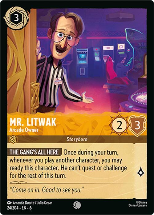 Mr. Litwak, Arcade Owner (0024) - Cold Foil
