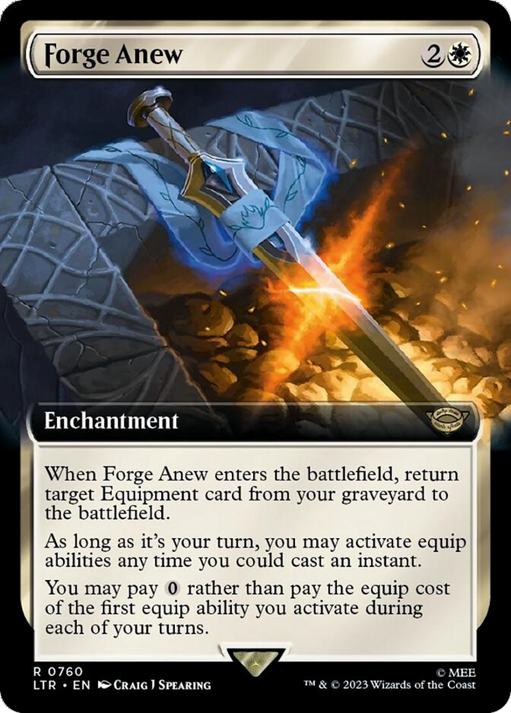 Forge Anew (0760) (Extended Art) - Surge Foil