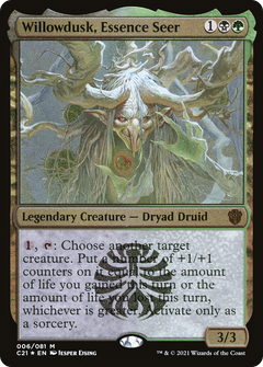 Willowdusk, Essence Seer (006) (Display Commander) (Thick Stock) - Foil Etched