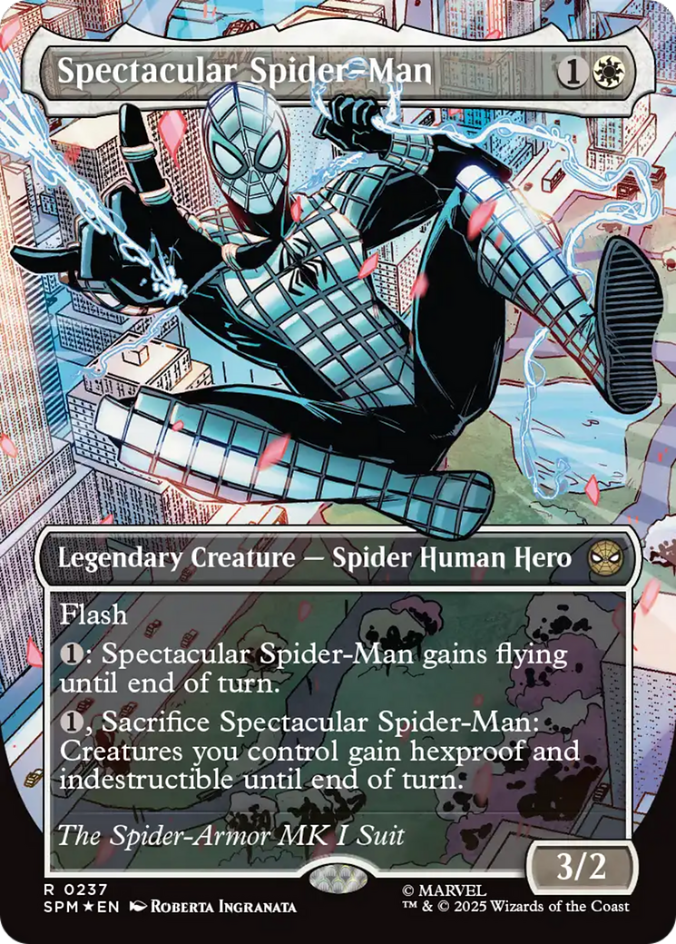 Spectacular Spider-Man (0237) (Borderless) - Textured Foil