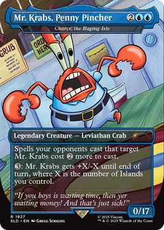 Mr. Krabs, Penny Pincher [Charix, the Raging Isle] (1927) (Borderless) - Foil