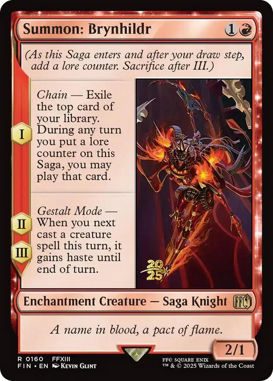 Summon: Brynhildr (0160) (Prerelease) - Foil