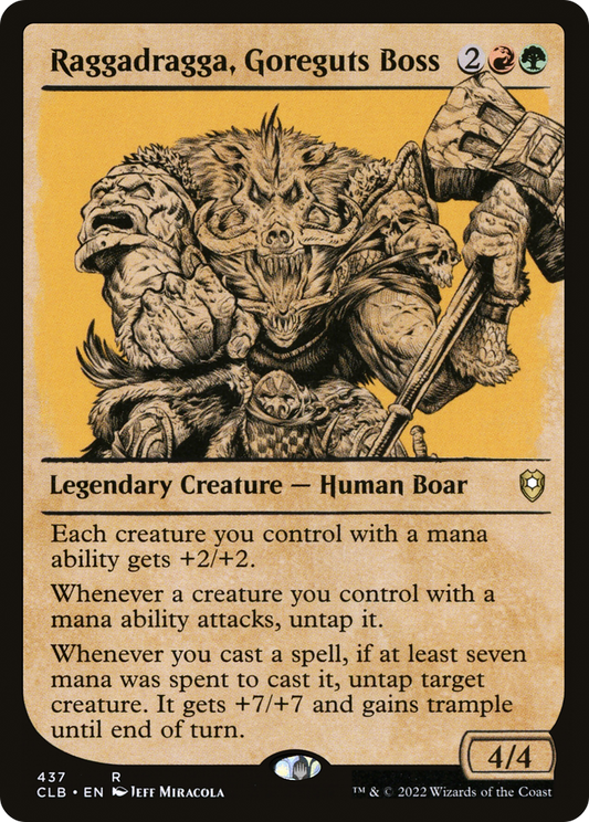 Raggadragga, Goreguts Boss (437) (Showcase) - Foil