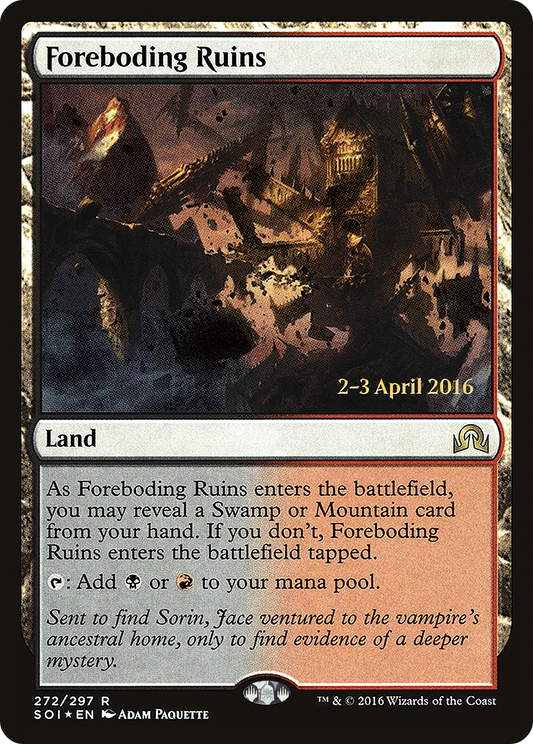 Foreboding Ruins (272) (Prerelease) - Foil