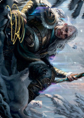 Jorn, God of Winter (47/81) Art Card (AKHM) - Gold-Stamped Signature