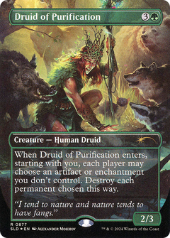 Druid of Purification (0877) (Borderless) - Foil