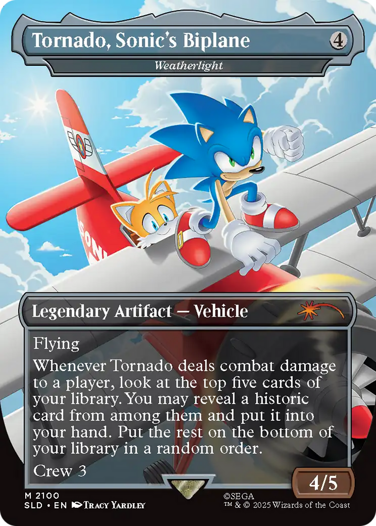 Tornado, Sonic's Biplane [Weatherlight] (2100) (Borderless)