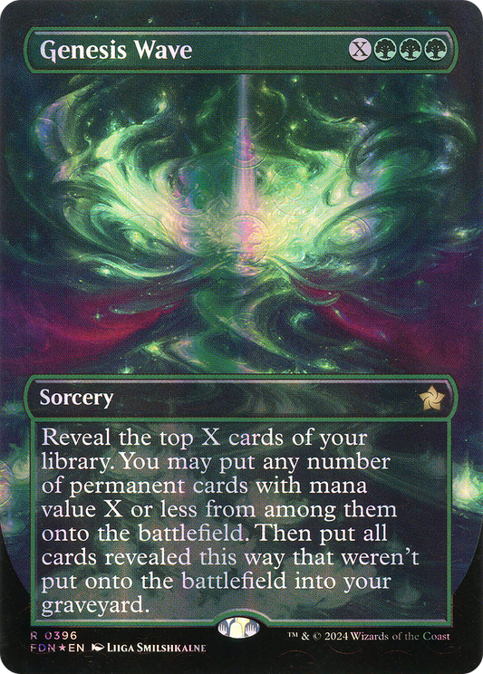 Genesis Wave (0396) (Borderless) - Mana Foil