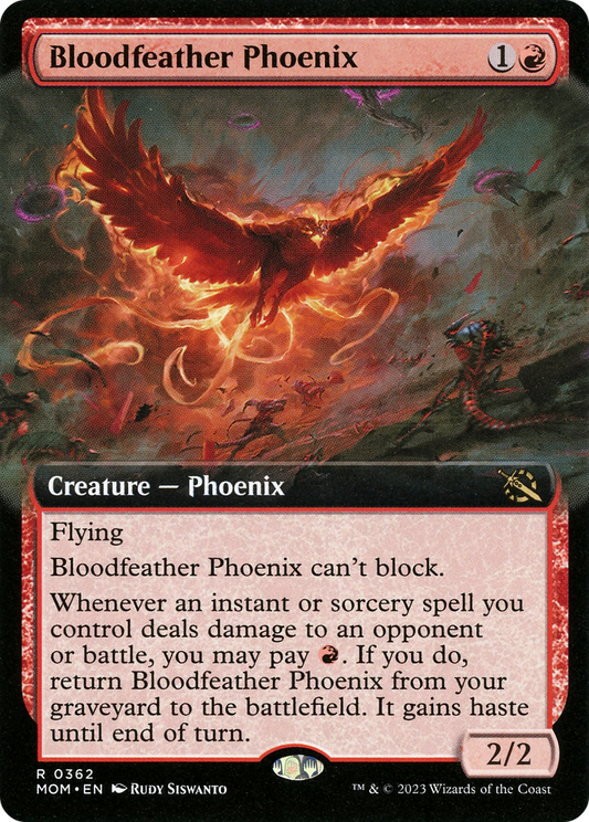 Bloodfeather Phoenix (0362) (Extended Art) - Foil