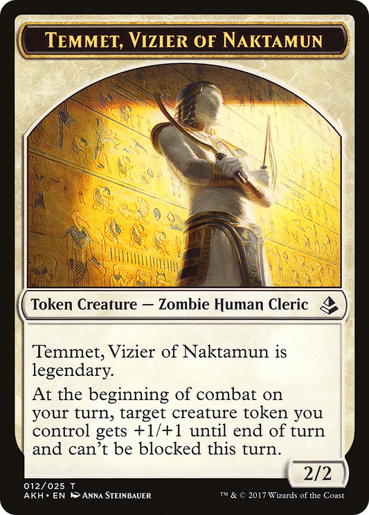 Temmet, Vizier of Naktamun Token (012)