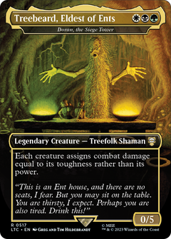 Treebeard, Eldest of Ents [Doran, the Siege Tower] (0517) (Borderless) - Silver Foil