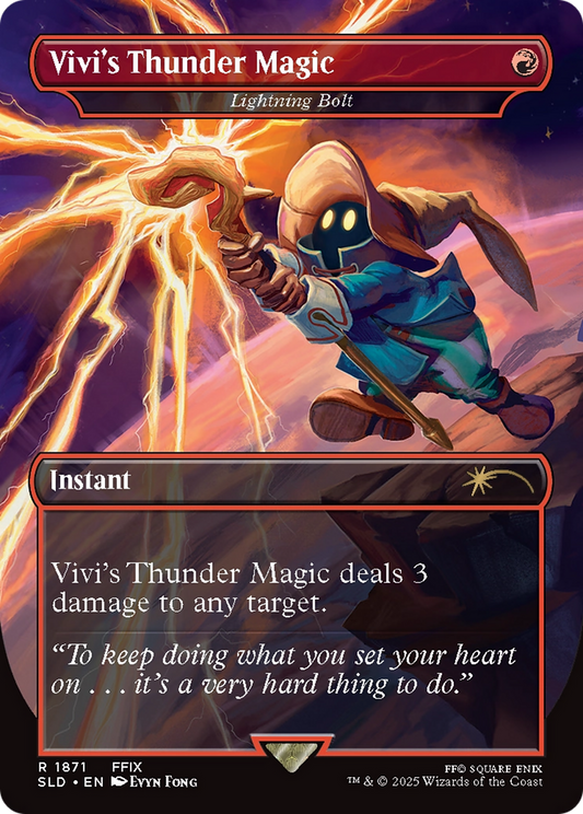 Vivi's Thunder Magic [Lightning Bolt] (1871) (Borderless) - Foil
