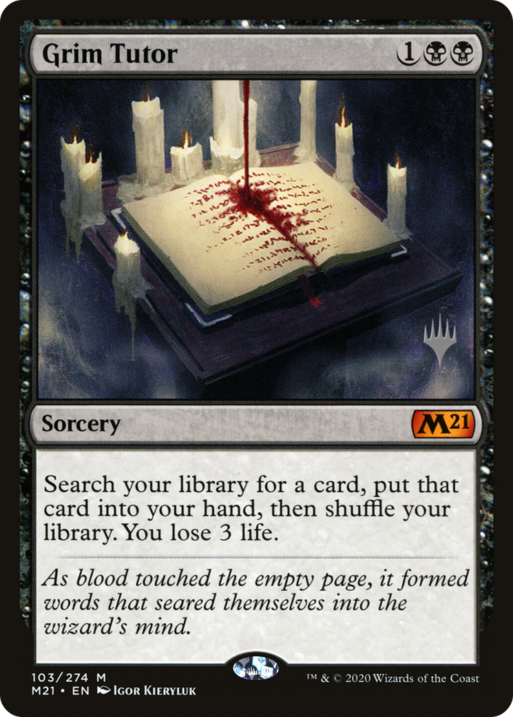 Grim Tutor (103) (Promo Pack)