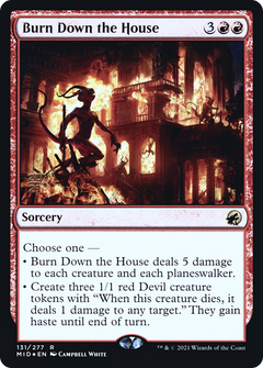 Burn Down the House (131) (Prerelease) - Foil
