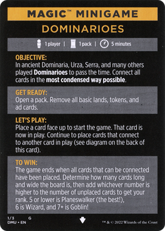 Magic Minigame: Dominarioes (MDMU)