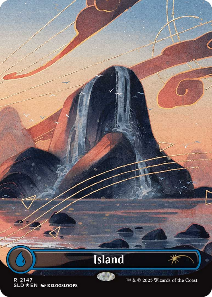 Island (2147) (Borderless) - Foil sld