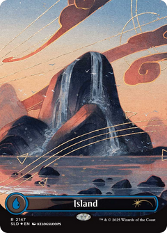 Island (2147) (Borderless) - Foil sld
