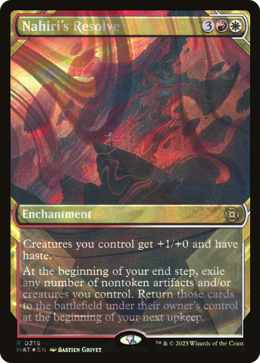 Nahiri's Resolve (0216) (Showcase) - Halo Foil