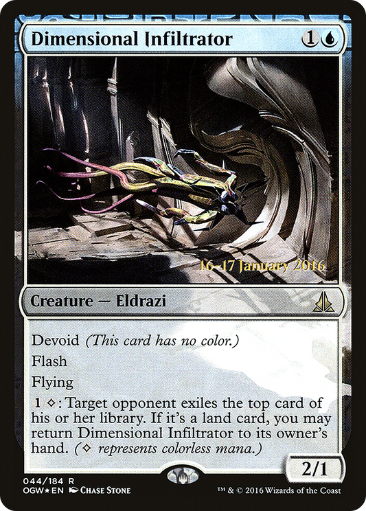 Dimensional Infiltrator (044) (Prerelease) - Foil
