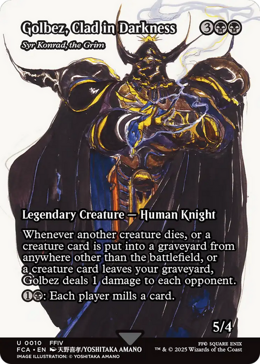 Golbez, Clad In Darkness [Syr Konrad, the Grim] (0010) (Showcase) - Foil