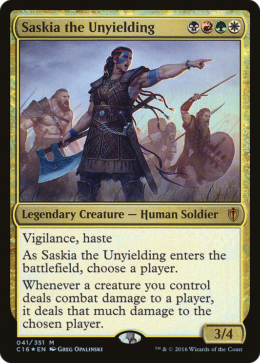 Saskia the Unyielding - Foil