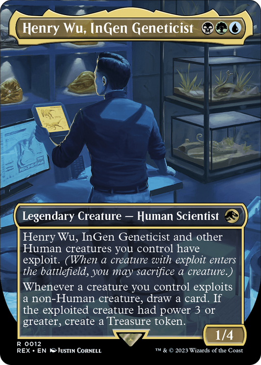 Henry Wu, InGen Geneticist (0012) (Borderless)