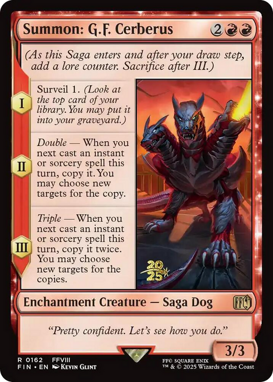 Summon: G.F. Cerberus (0162) (Prerelease) - Foil
