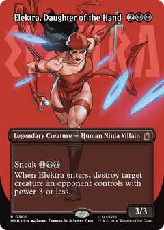 Elektra, Daughter of the Hand (0366) (Borderless) (MSH) - Foil
