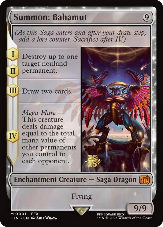 Summon: Bahamut (0001) (Prerelease) - Foil
