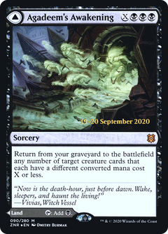 Agadeem's Awakening // Agadeem, the Undercrypt (090) (Prerelease) (PZNR) - Foil