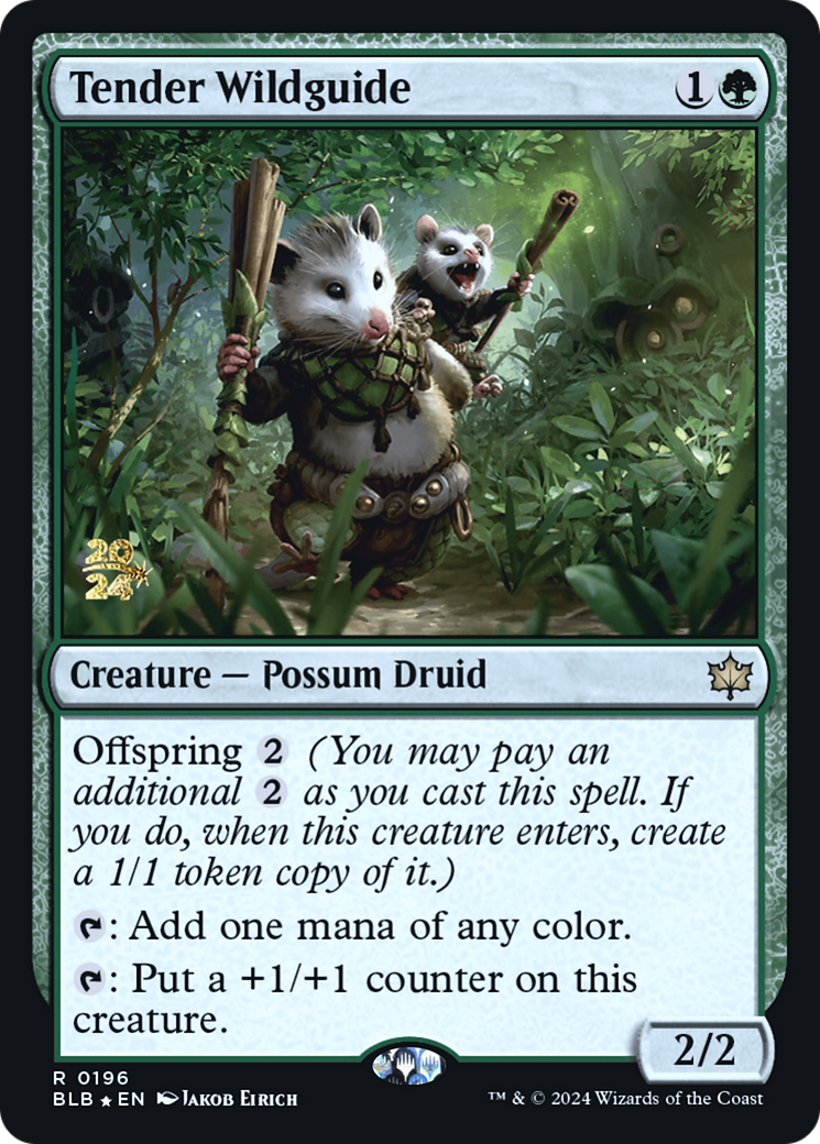 Tender Wildguide (0196) (Prerelease) - Foil